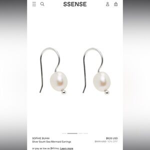 Sophie Buhai Mermaid South Sea Pearl Earrings 🪸 White